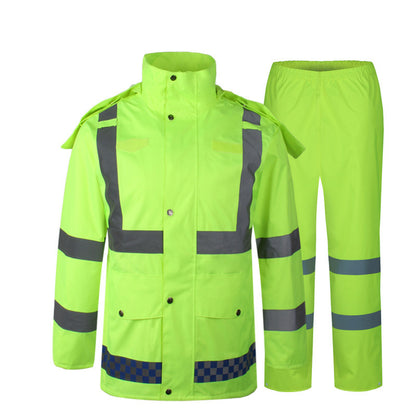 Reflective Waterproof Raincoat and Pants Set