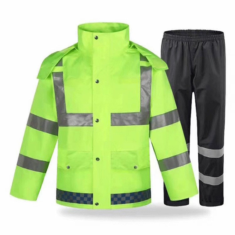 Reflective Waterproof Raincoat and Pants Set