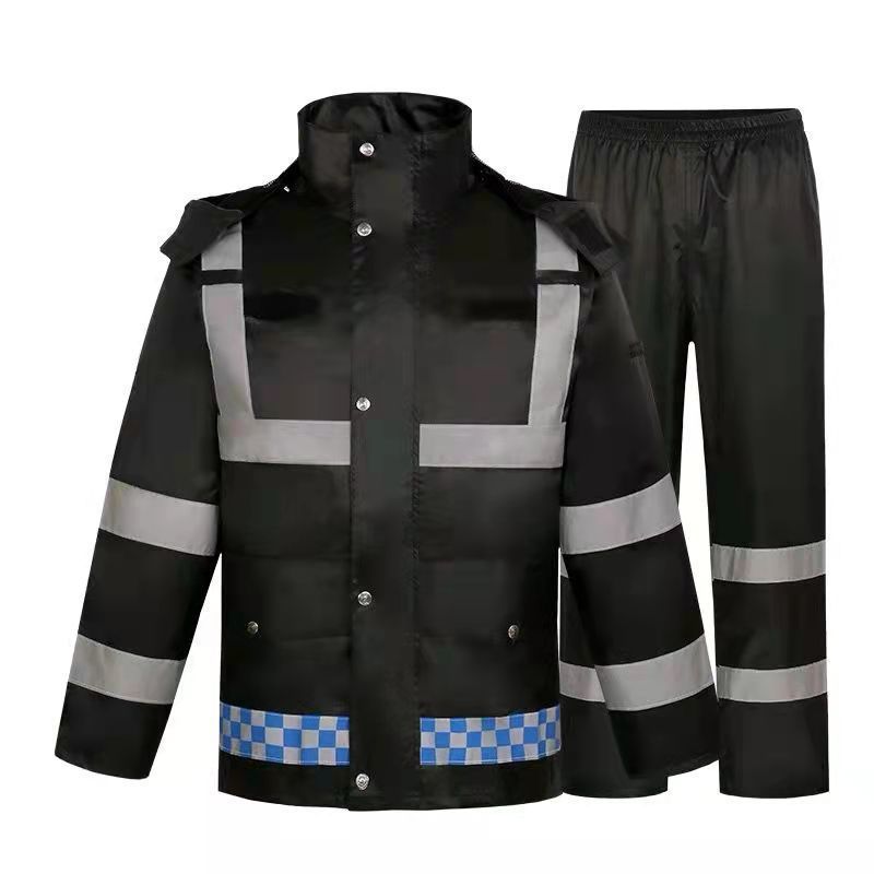Reflective Waterproof Raincoat and Pants Set