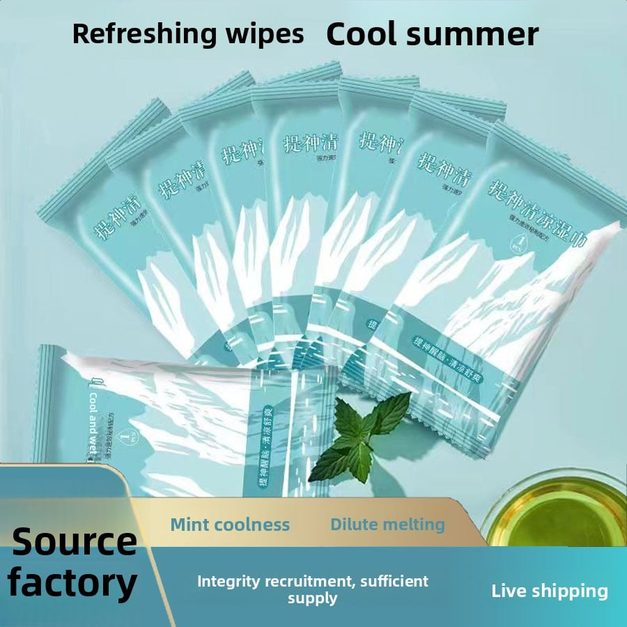 Refreshing and cooling wet wipes