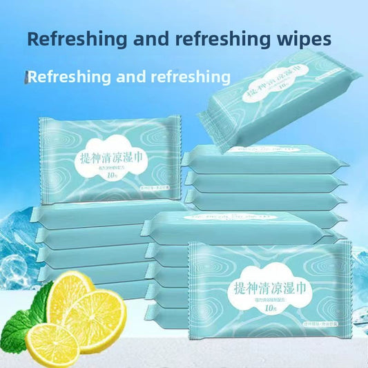 Refreshing and cooling wet wipes