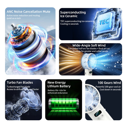 Refrigeration handheld fan