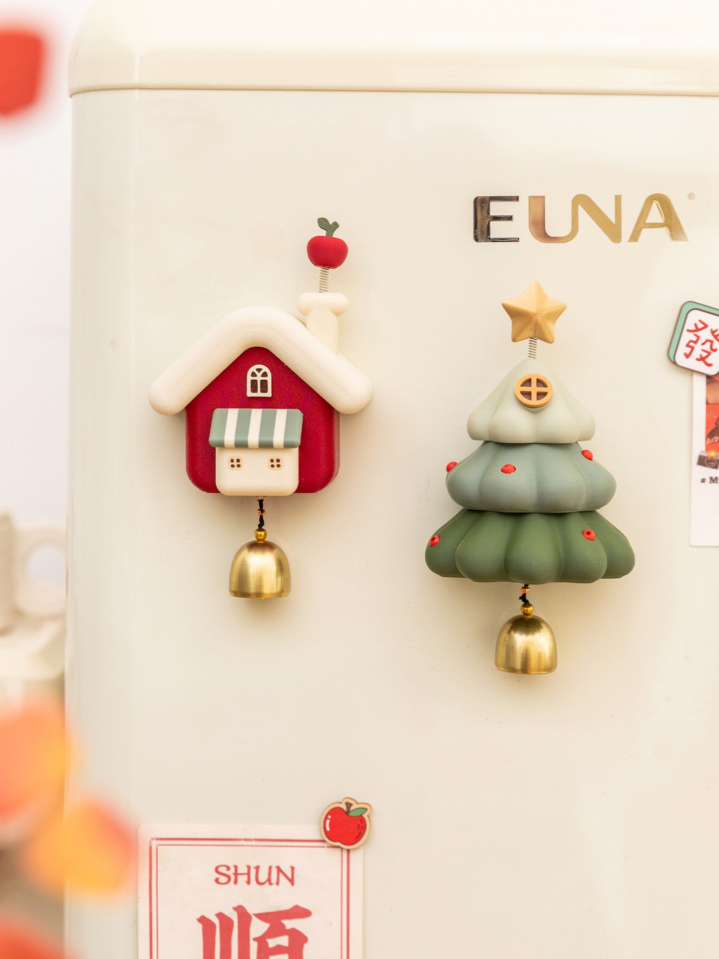 Refrigerator magnet door decoration