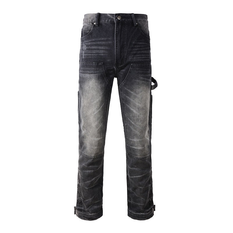 Relaxed Casual Straight-Leg Jeans