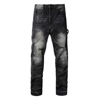 Relaxed Casual Straight-Leg Jeans