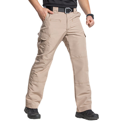 Relaxed-fit utility pants with multiple pockets