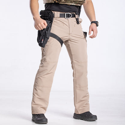 Relaxed-fit utility pants with multiple pockets