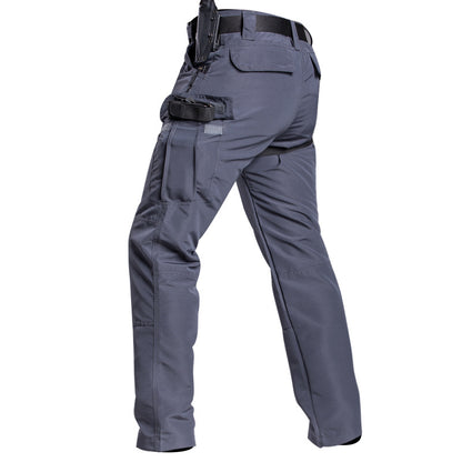 Relaxed-fit utility pants with multiple pockets
