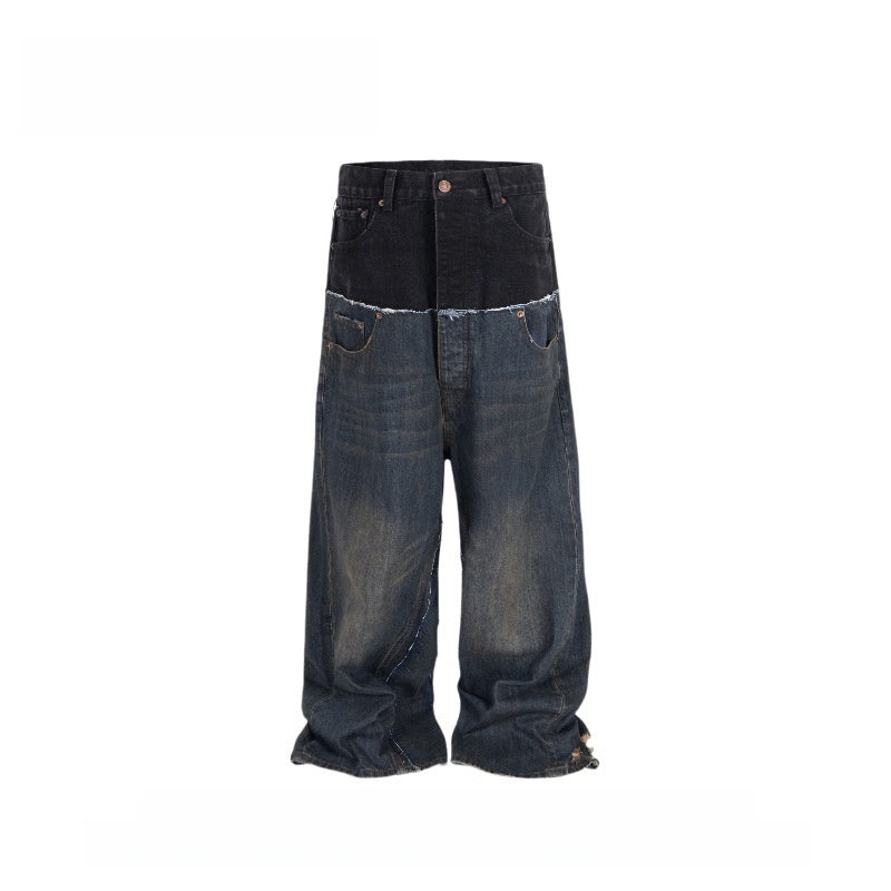 Relaxed-fit wide-leg jeans