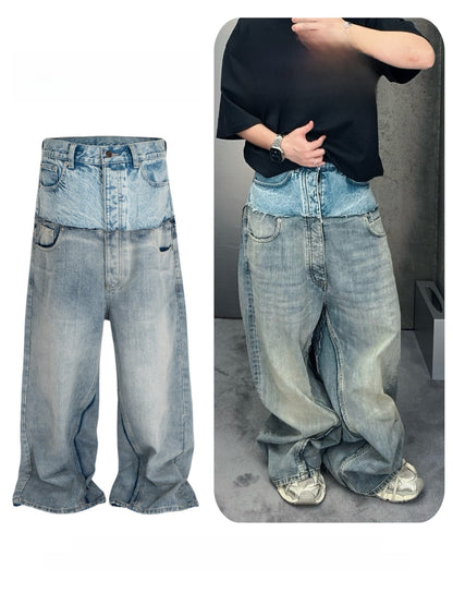 Relaxed-fit wide-leg jeans