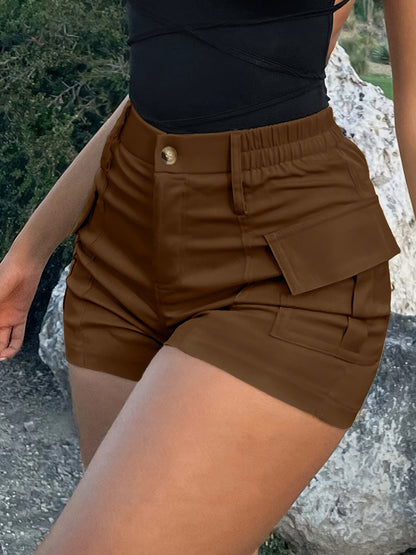 Relaxing high-waisted button-down work pants