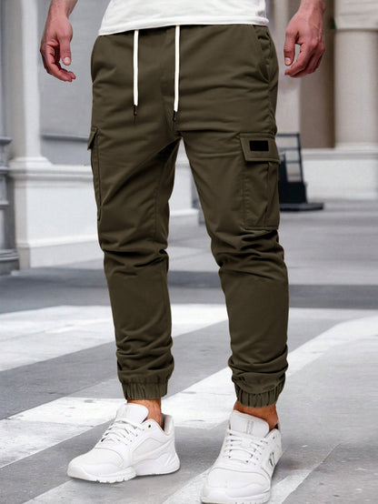 Relaxing multi-pocket work pants