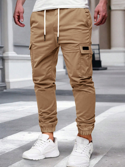 Relaxing multi-pocket work pants