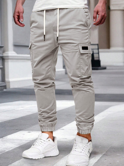 Relaxing multi-pocket work pants