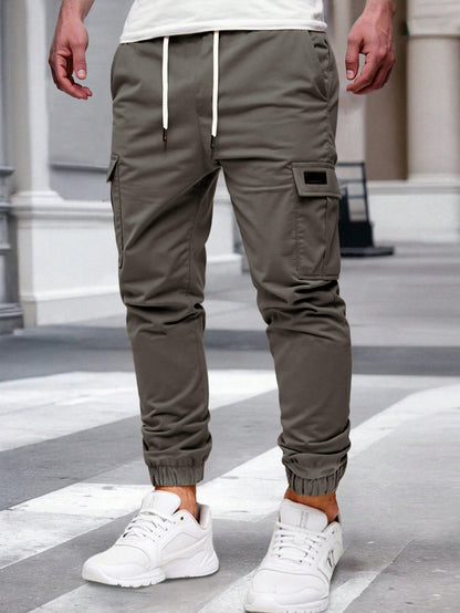 Relaxing multi-pocket work pants