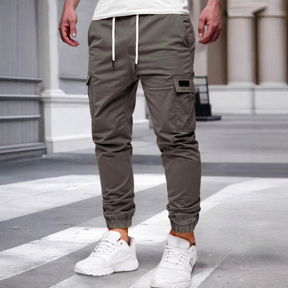 Relaxing multi-pocket work pants