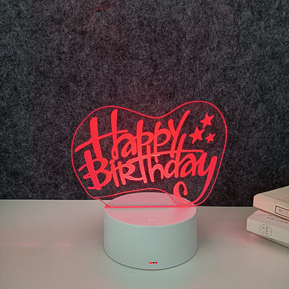 Remote control 3d night light