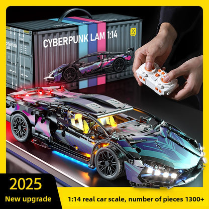 Remote control assembled racing car