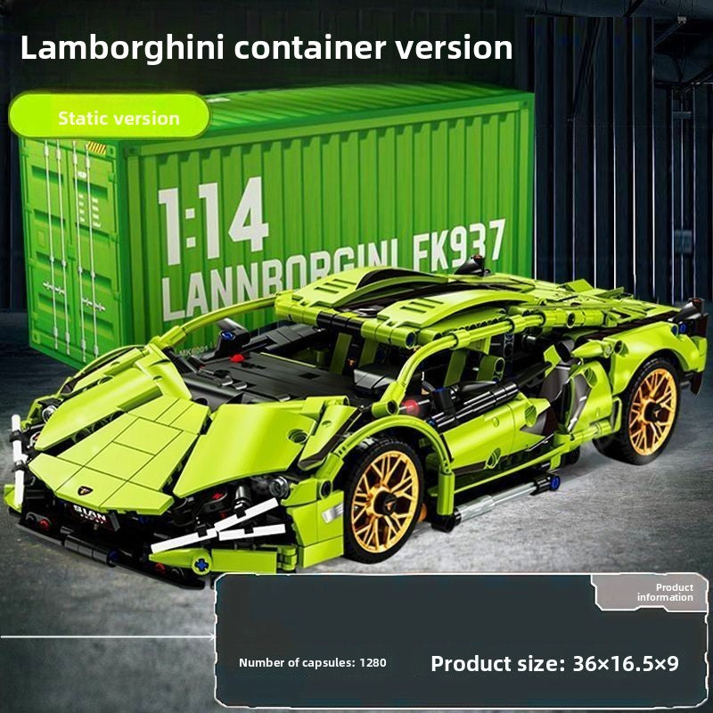 Remote control assembled racing car