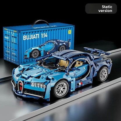 Remote control assembled racing car