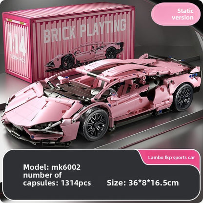 Remote control assembled racing car