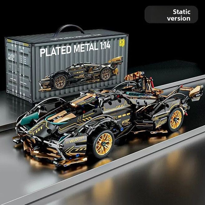 Remote control assembled racing car