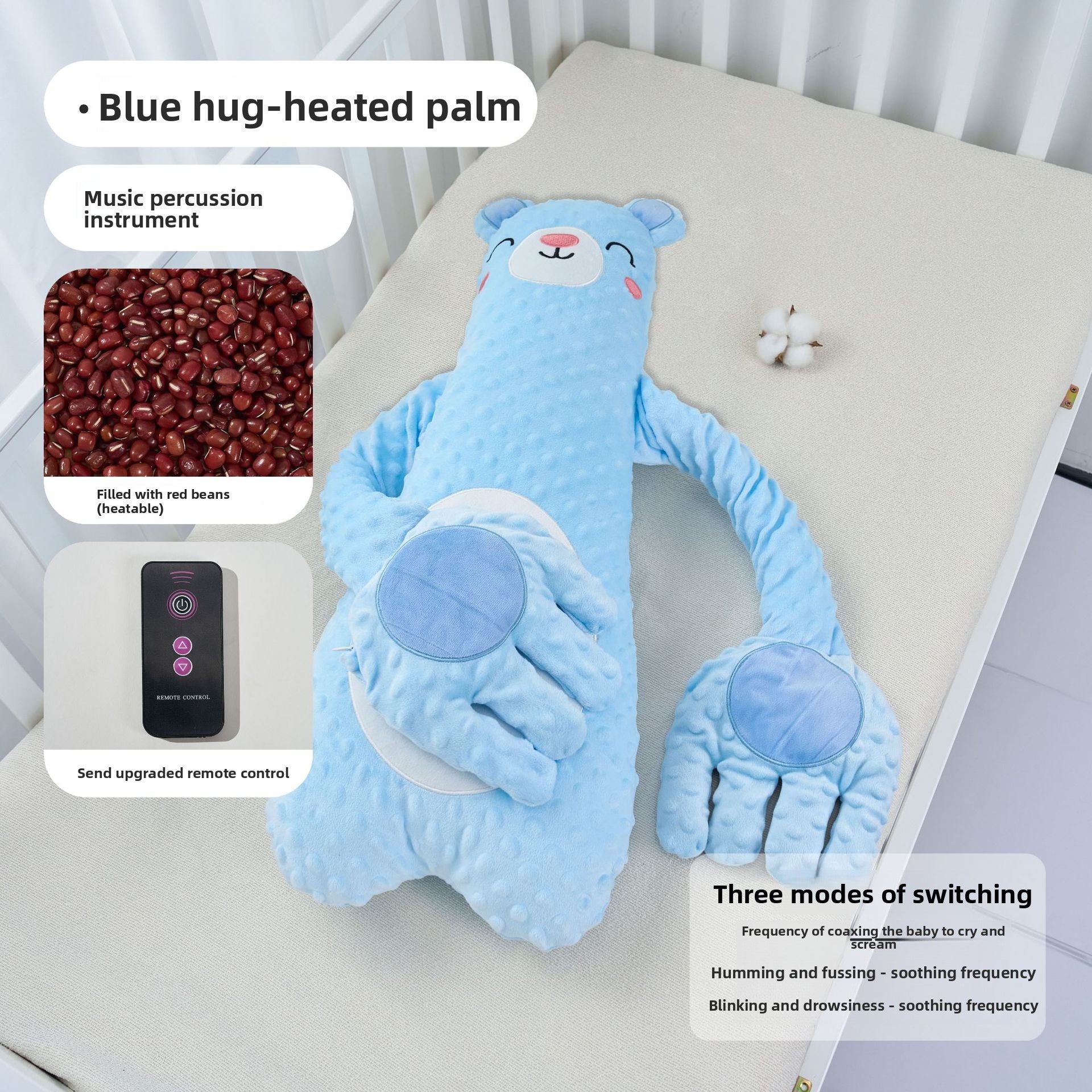 Remote Control Baby Soothing Pillow with Patting and Lullaby