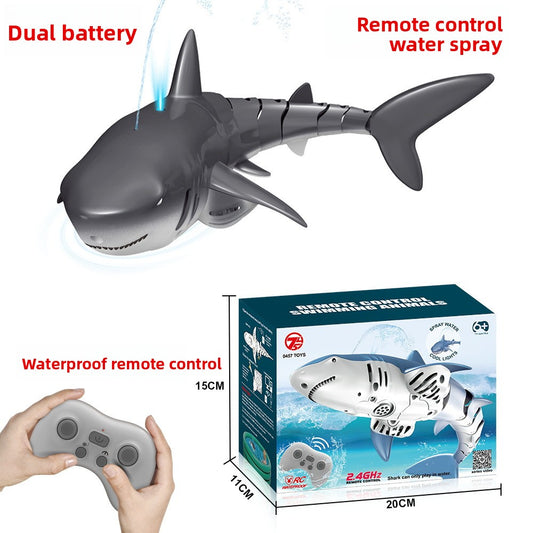 Remote Control Bionic Shark Toy with Spray Function