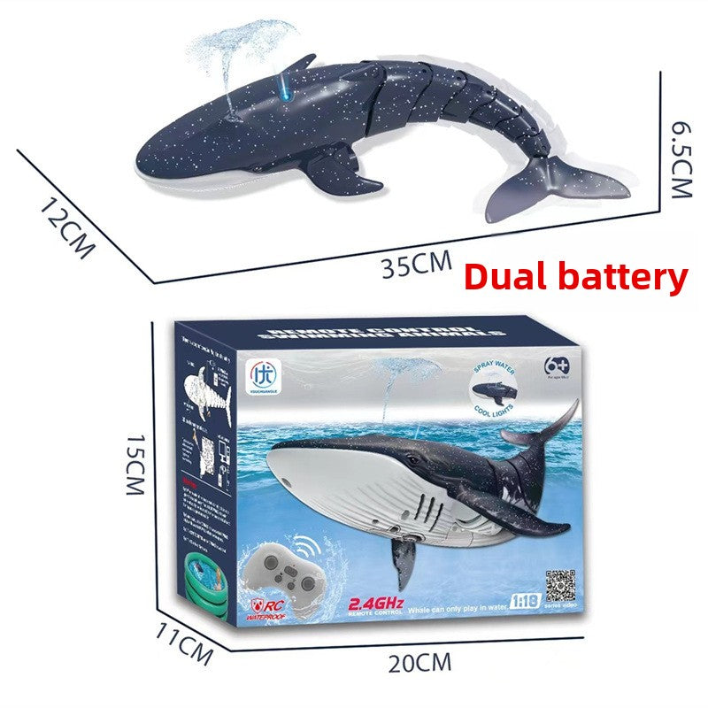 Remote Control Bionic Shark Toy with Spray Function