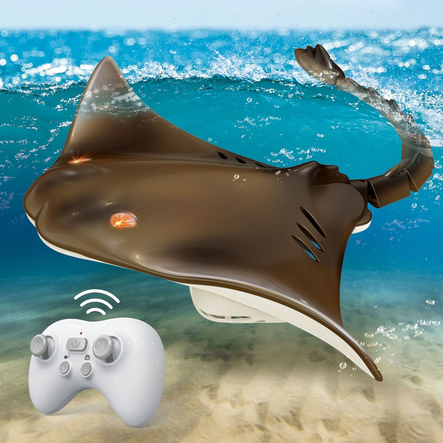 Remote Control Bionic Shark Toy with Spray Function