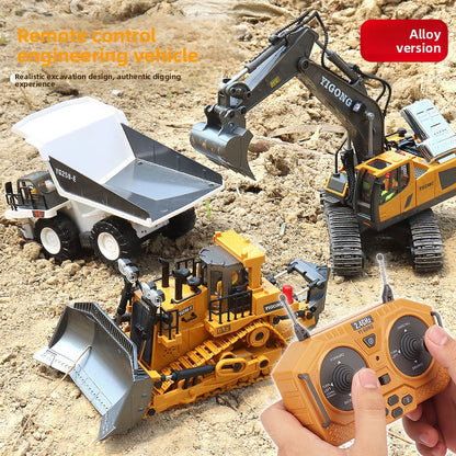 Remote Control Construction Vehicle Toy Set