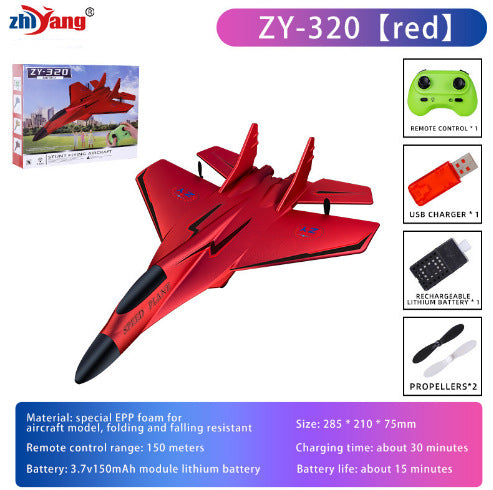 Remote Control Foam Glider Aircraft with Luminous Features