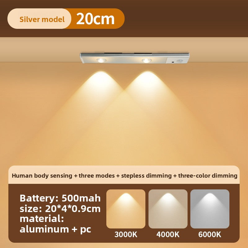 Remote Control Human Sensor Rechargeable Cabinet Light Strip