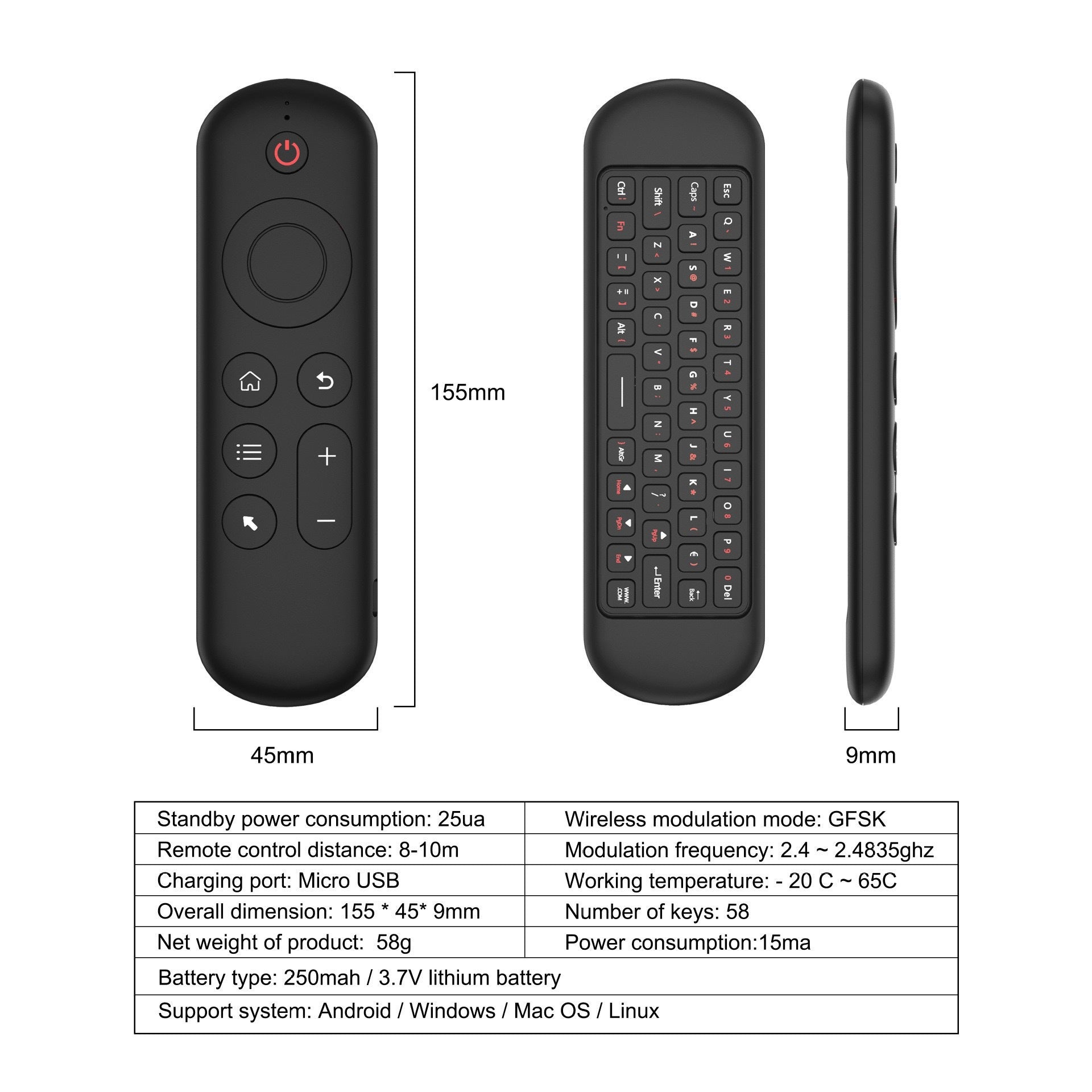 Remote Control Keyboard