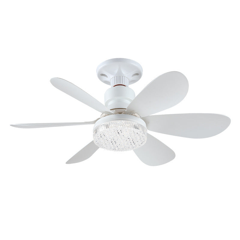 Remote Control LED Ceiling Fan Light with Crystal Cover