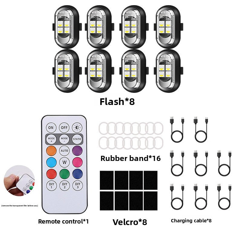 Remote Control LED Flashing Warning Lights