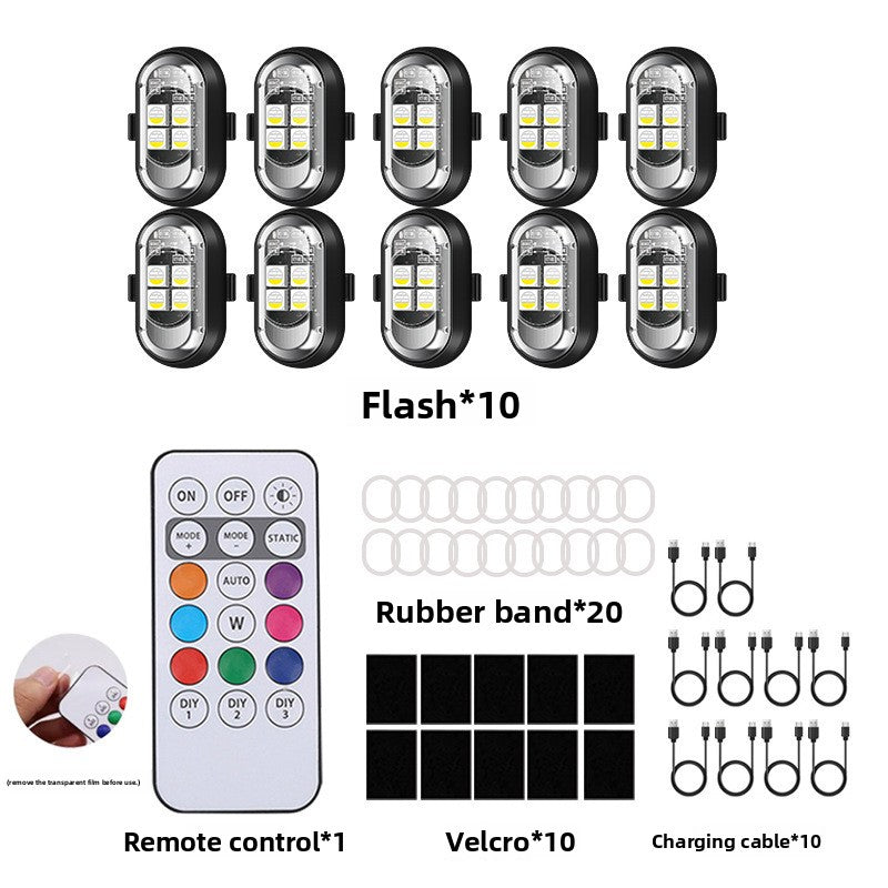 Remote Control LED Flashing Warning Lights
