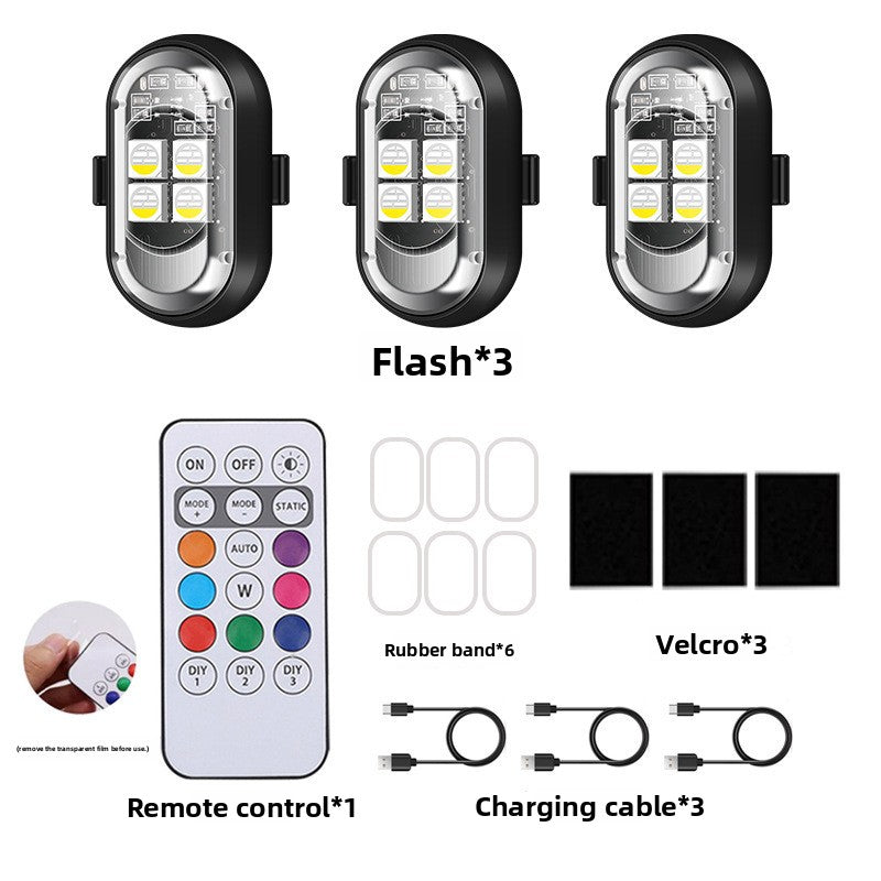 Remote Control LED Flashing Warning Lights