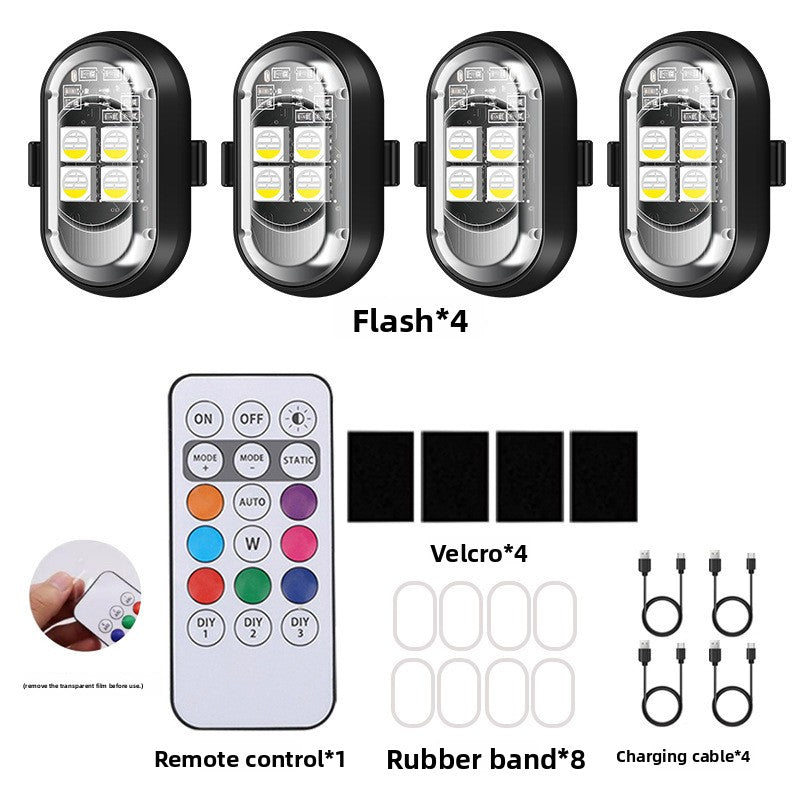 Remote Control LED Flashing Warning Lights