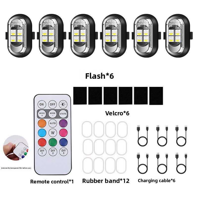 Remote Control LED Flashing Warning Lights