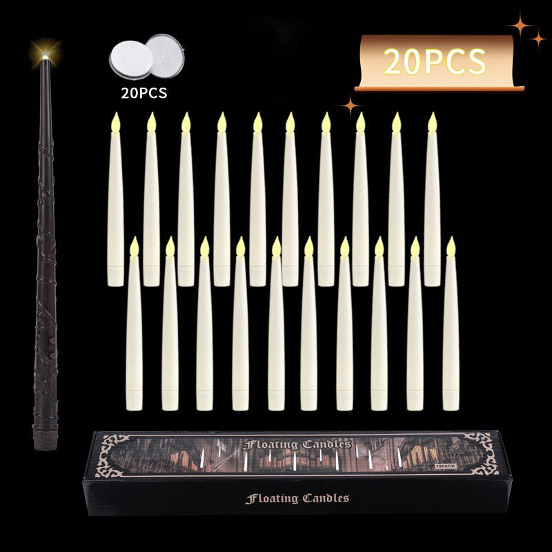 Remote Control LED Floating Pencil Candle for Wedding Decor