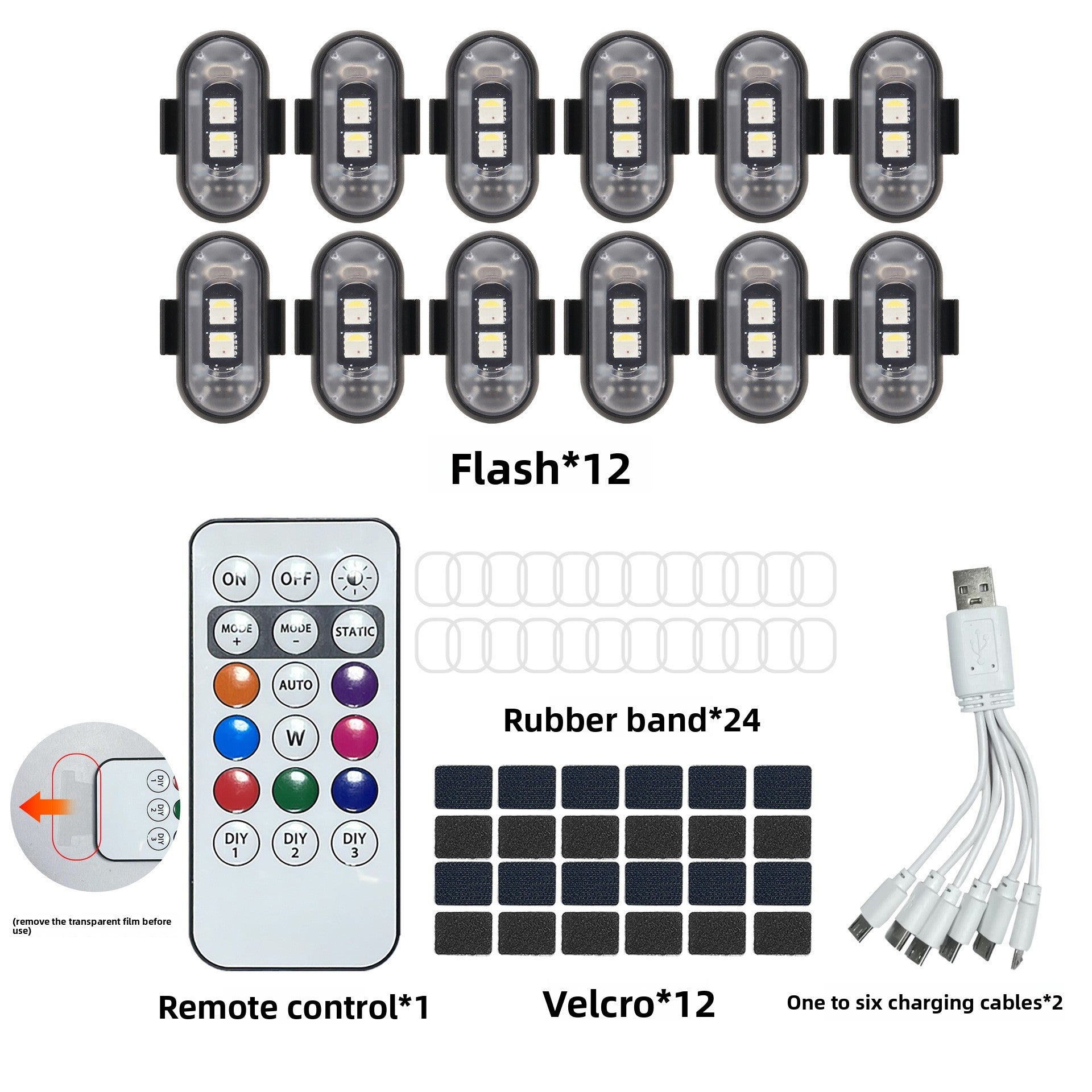 Remote Control LED Multicolor Aircraft Warning Light