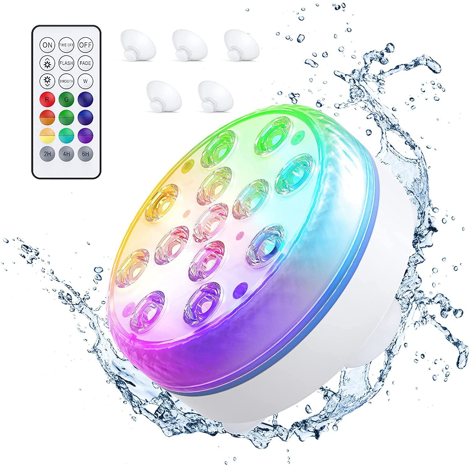 Remote Control LED Pool Light with 16 Colors