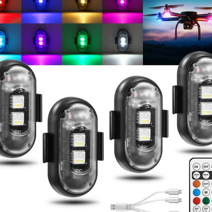 Remote Control LED Strobe Warning Light with USB Charging