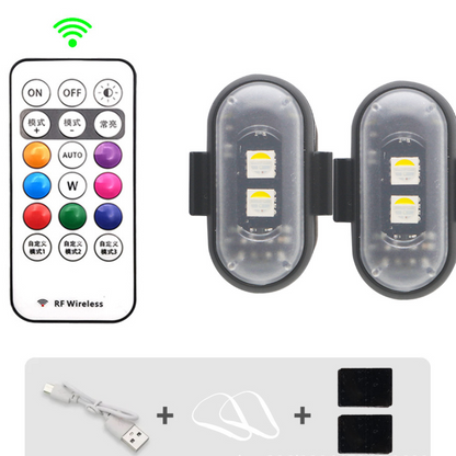 Remote Control LED Strobe Warning Light with USB Charging