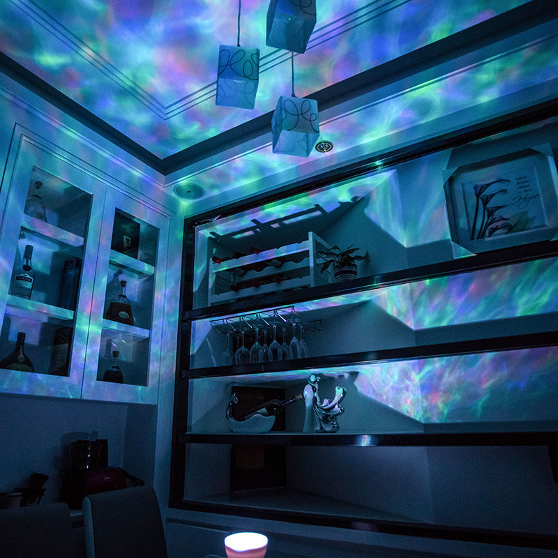 Remote Control Music Ocean Projector Night Light
