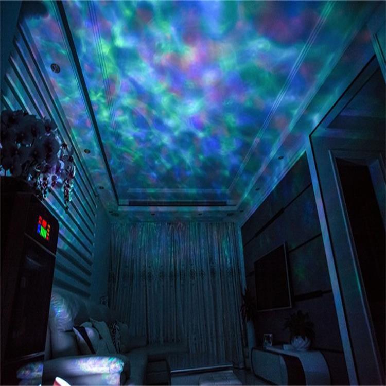 Remote Control Music Ocean Projector Night Light