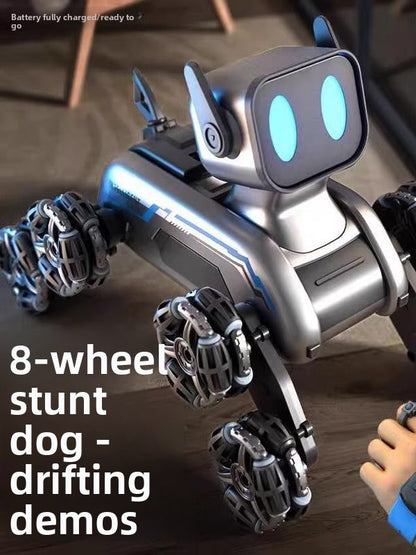 Remote Control Robot Dog with Stunt Features