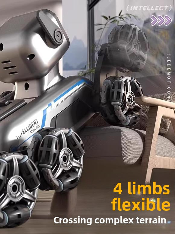 Remote Control Robot Dog with Stunt Features