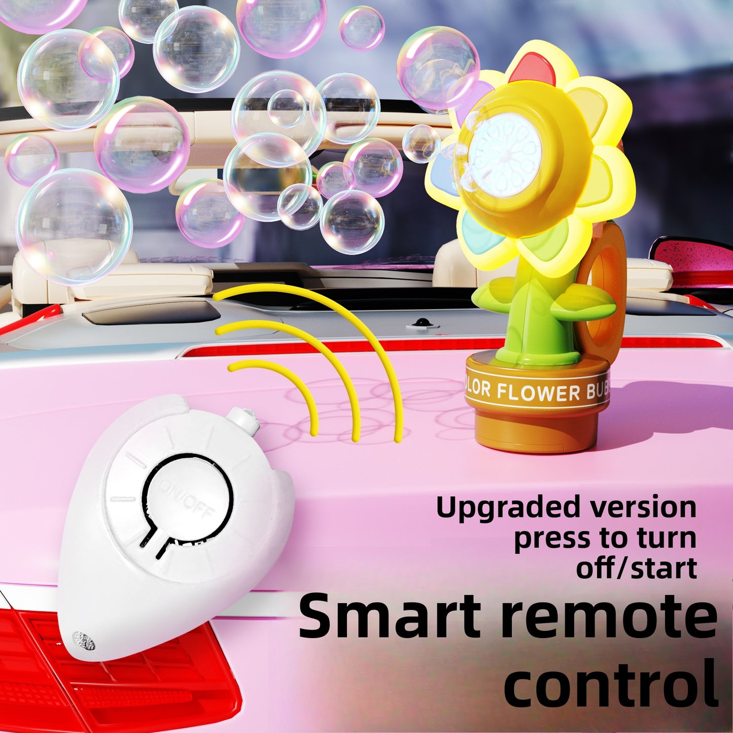 Remote Control Sunflower Bubble Machine
